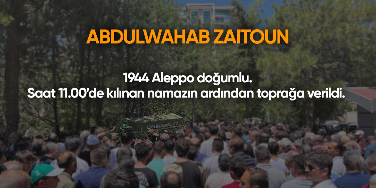 Konya'da bugün vefat edenler | 29 Ekim 2026 16
